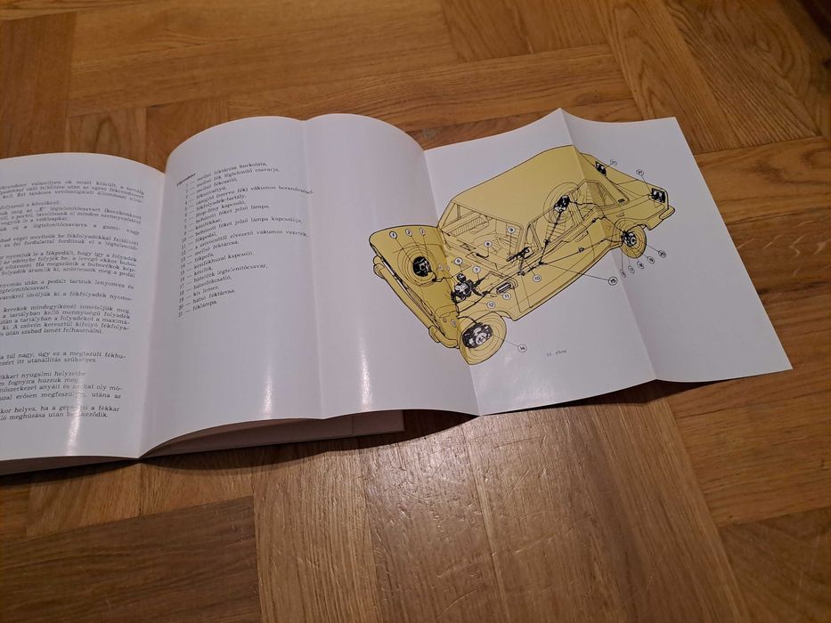 Oryginalna instrukcja obsługi FSO Polski Fiat 125p po węgiersku 1969