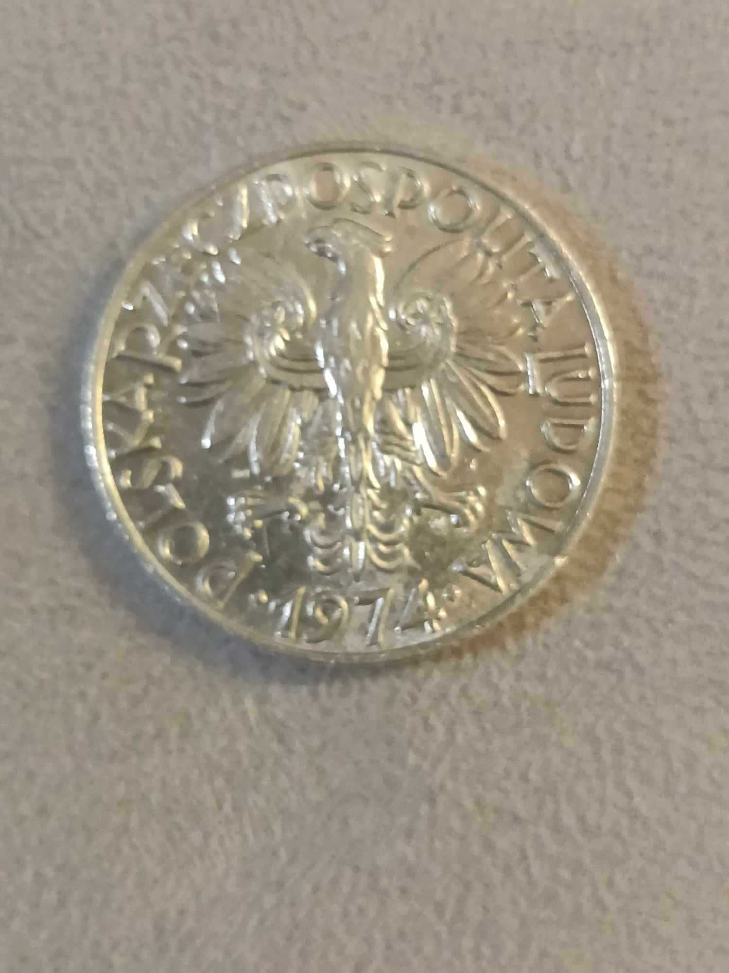 Moneta kolekcjonerska 5 złotych 1974r. Rybak