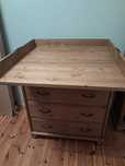 Komoda Diktad/Leksvik Ikea z przewijaniem drewniana