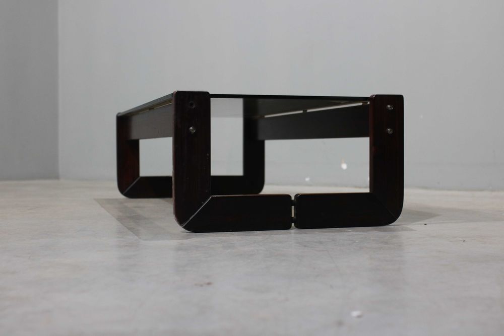 Mesa de centro Percival Lafer em pau santo | Design Brasileiro