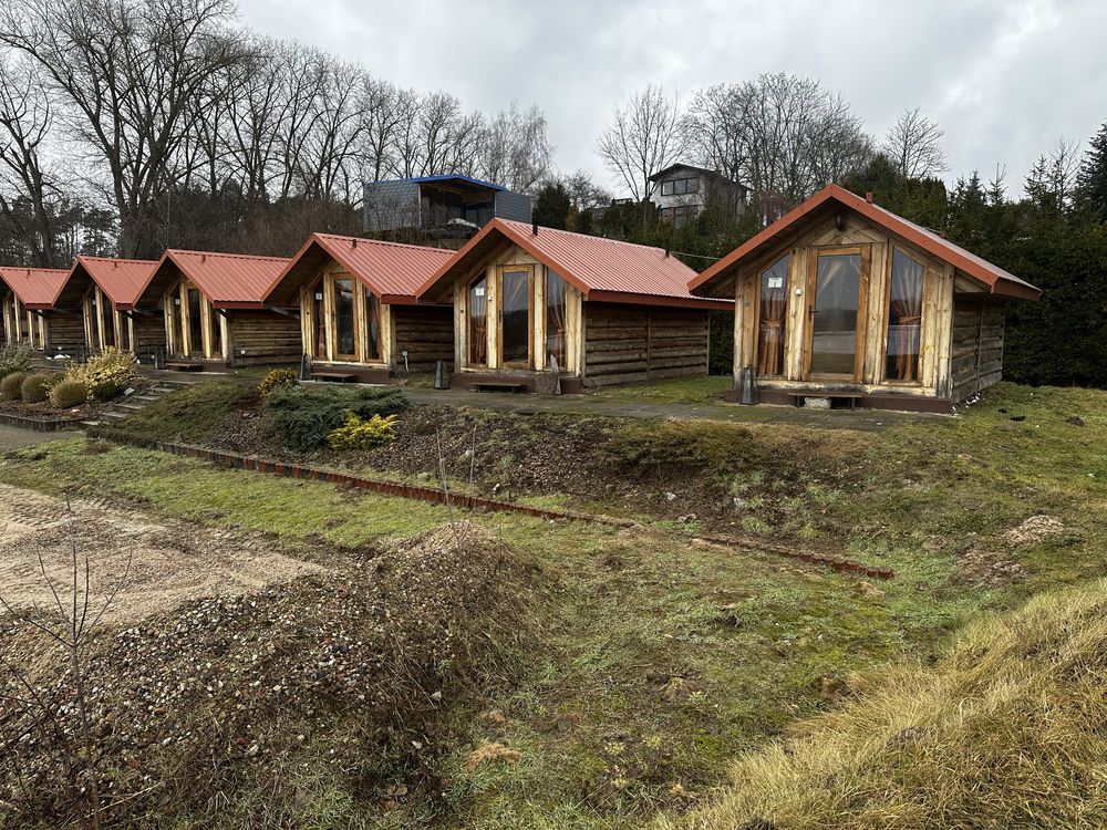 Dom domek letniskowy z bala. Sauna bania altanka beczka duńska kemping