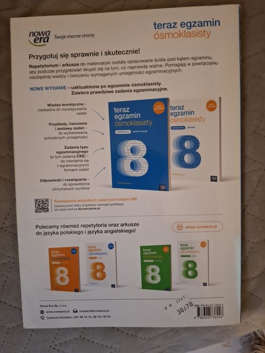 Teraz egzamin ósmoklasisty matematyka repetytorium i arkusze
