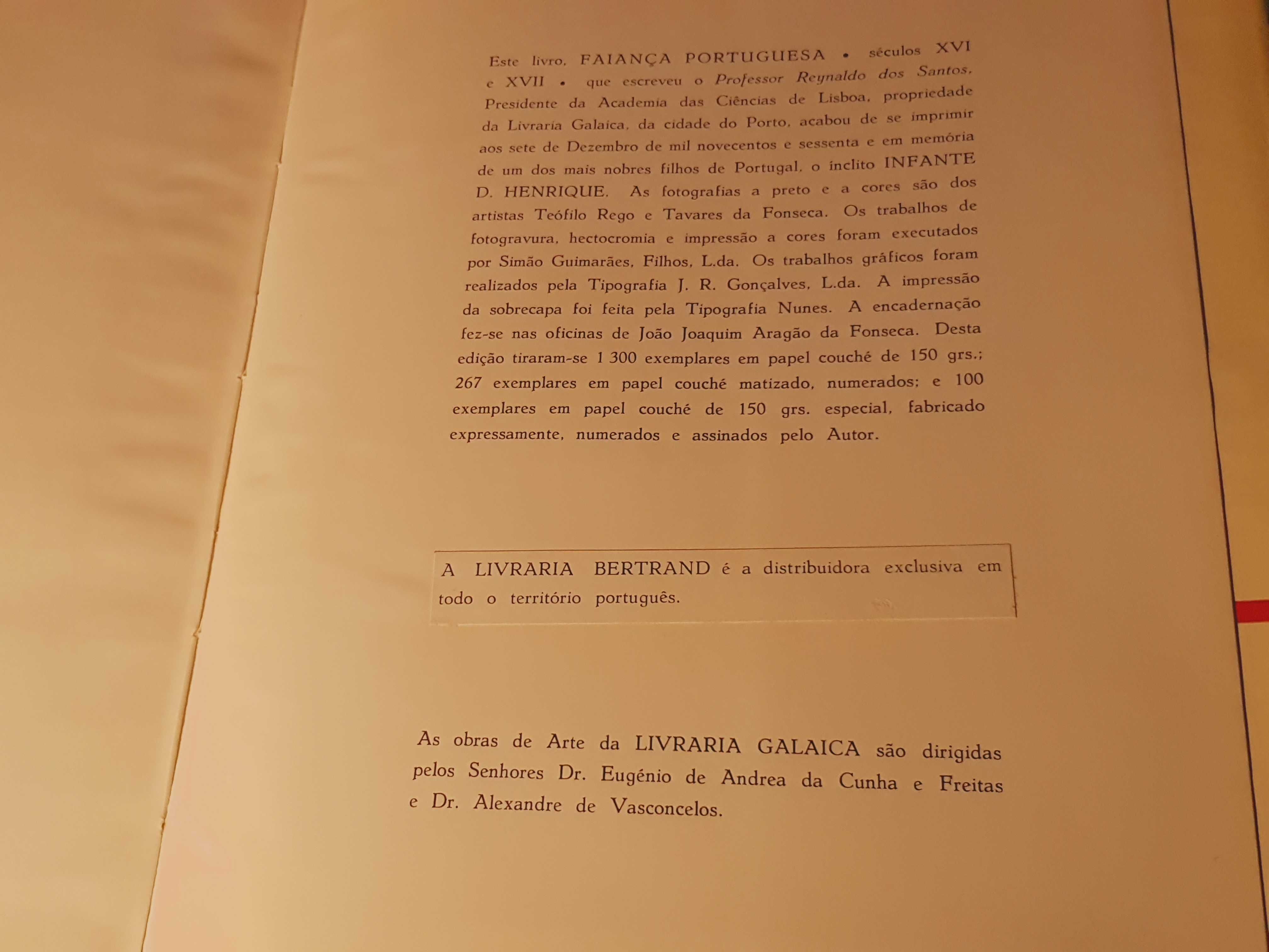 2 Livros Faiança Portuguesa / Reynaldo dos Santos - Arthur de Sandão