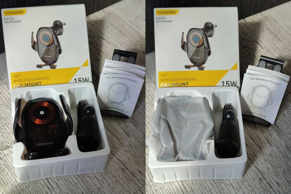 Ładowarka indukcyjna samochodowa / Uchwyt na telefon (ESSAGER A6)