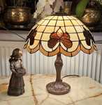 Piękna lampa witrażowa ( Tiffany) wys.50cm,śred.42cm-stan idealny