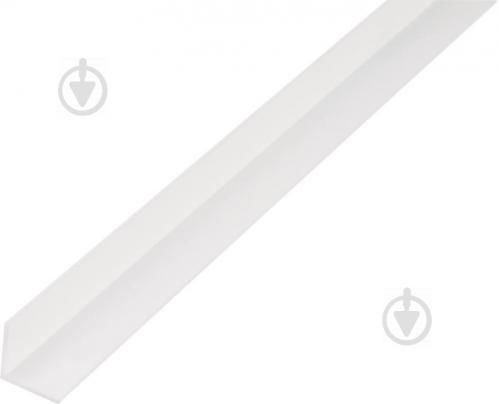 Профиль угловой из ПВХ, белый 2000х20х20х1.5 мм
