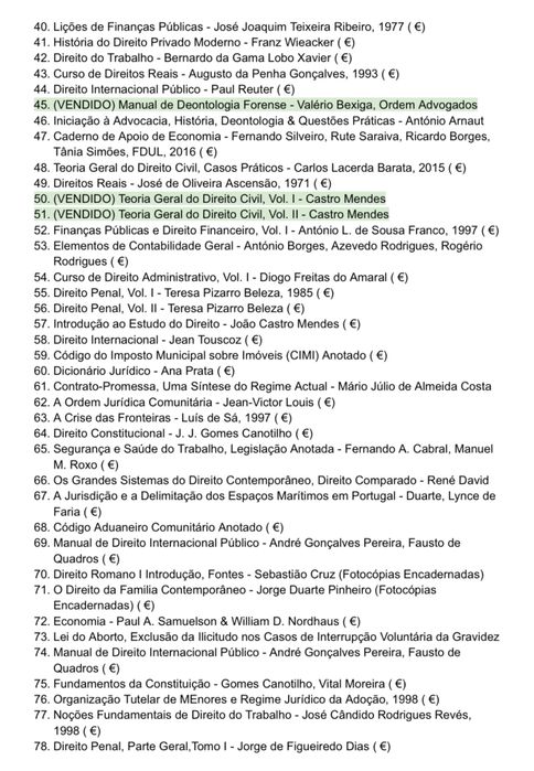 Livros de Direito