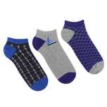 3 pary Skarpety stopki sport line kotwica kolorowe morskie MORAJ 39-42