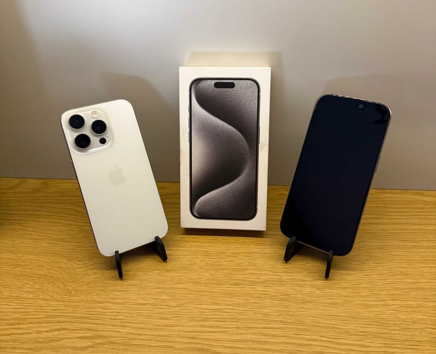 Apple Iphone 15 Pro 128GB White Titanium! Stan 10/10!