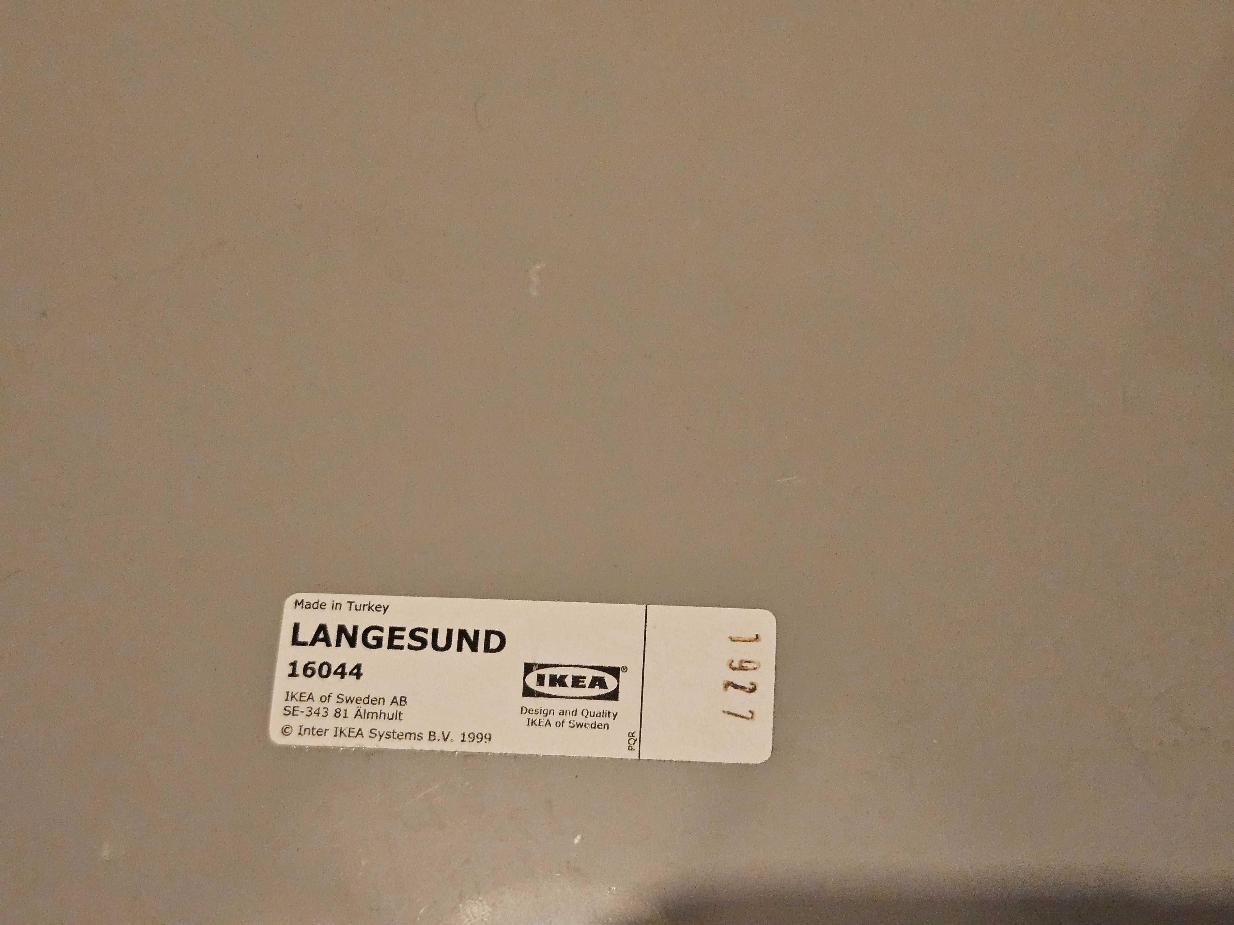 Lustro okrągłe, białe 50 cm, IKEA, Langesund