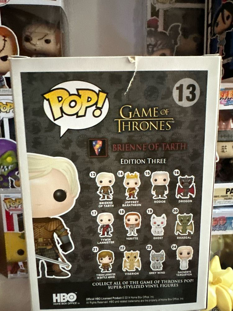 Funko pop game of thrones/bleach/chainsaw man/aot/the walking dead