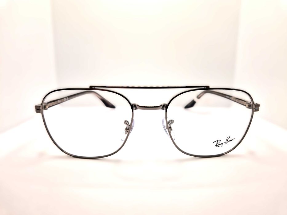 Okulary korekcyjne Ray-Ban RB 6485 Srebrne z podwójnym mostkiem Unisex