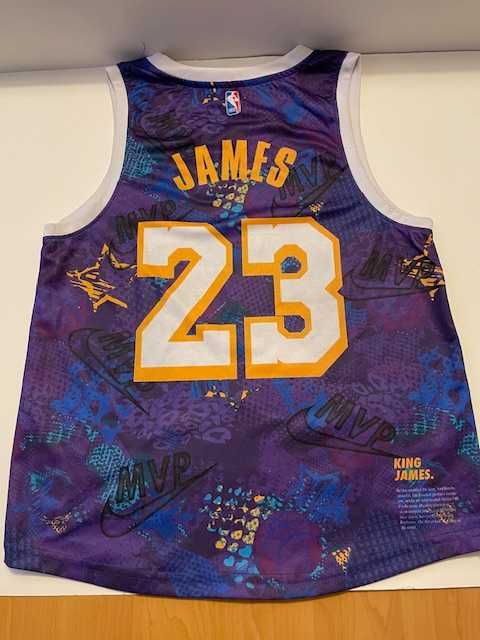 Koszulka koszykarska Los Angeles Lakers LeBron James Nike L młodzież