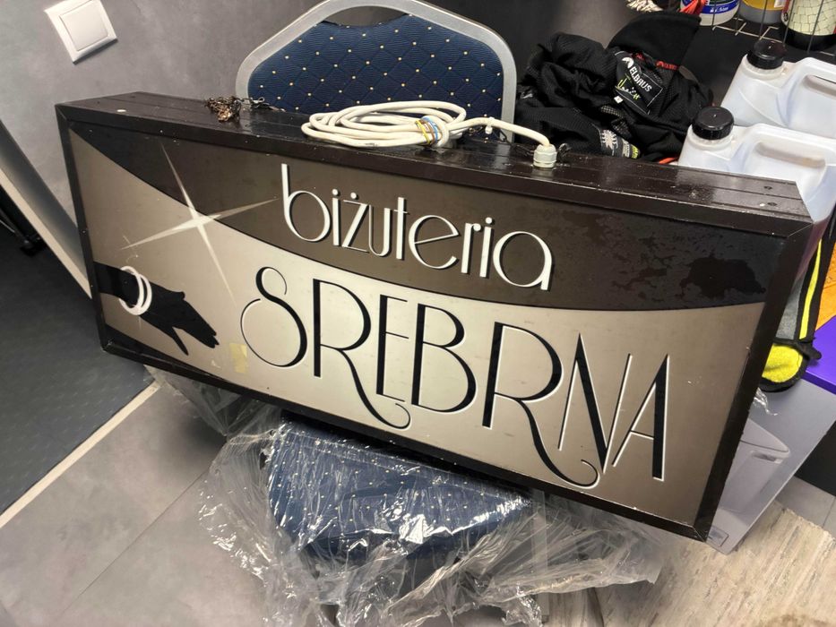 Baner reklamowy podświetlany Biżuteria srebrna