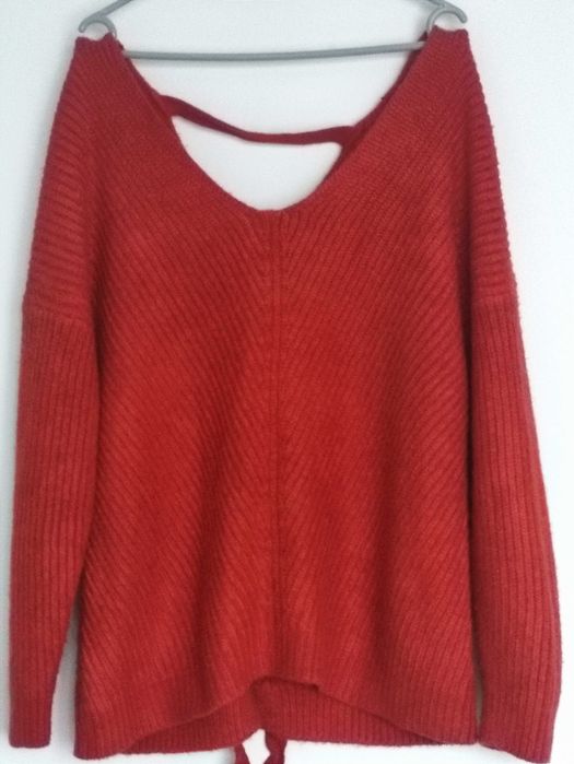 Ciepły sweter New Look rozmiar 40/44, kolor cegły