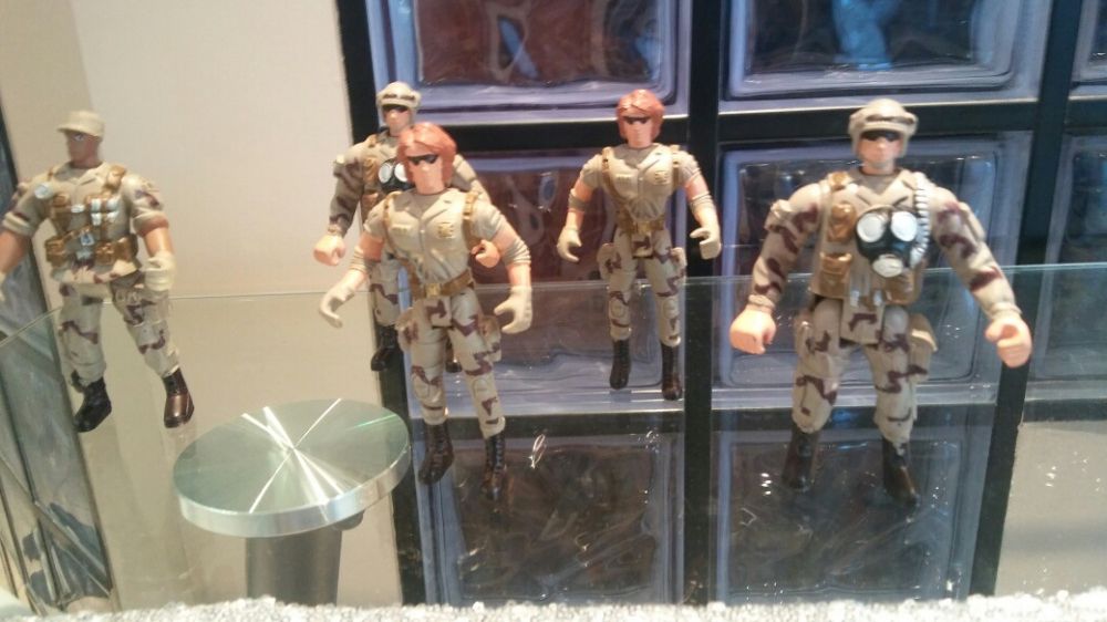 Żołnierze żołnierzyki amerykańka grupa ok 14 cm ludziki kolekcja