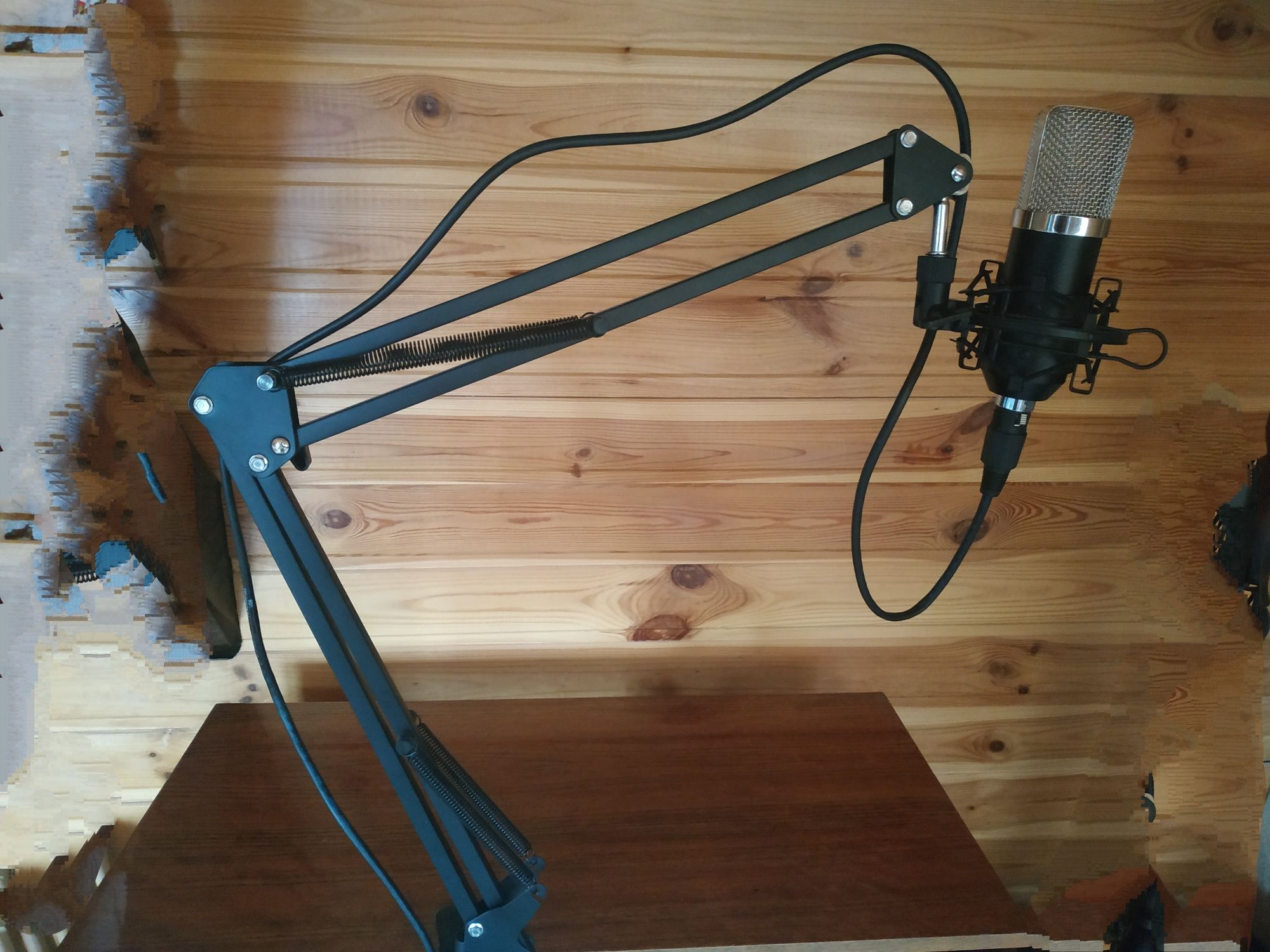 Lampka dekoracyjna mikrofon zasilana z gniazda USB mikrofon studyjny
