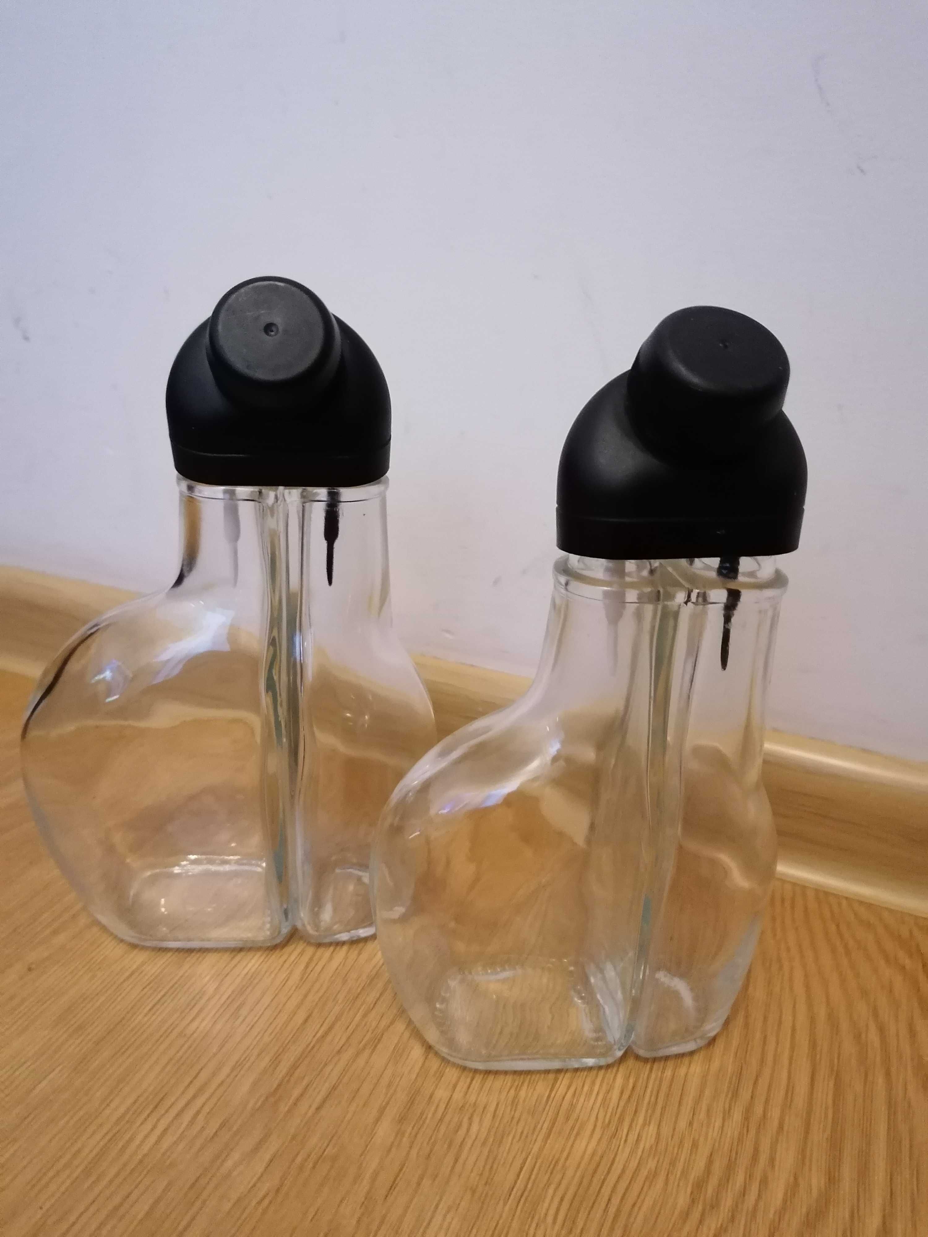 2 szklane butelki  (0,7 i 0,5l)