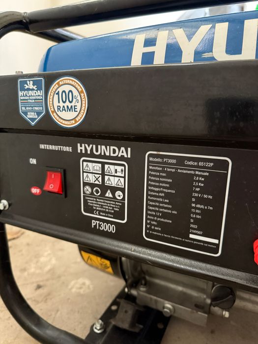 Генератор HYUNDAI PT3000 (2.8 кВт) — стан нового