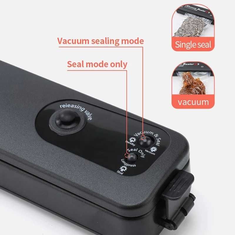 Вакуумный упаковщик для продуктов Вакууматор Vacuum Sealer+ пакеты