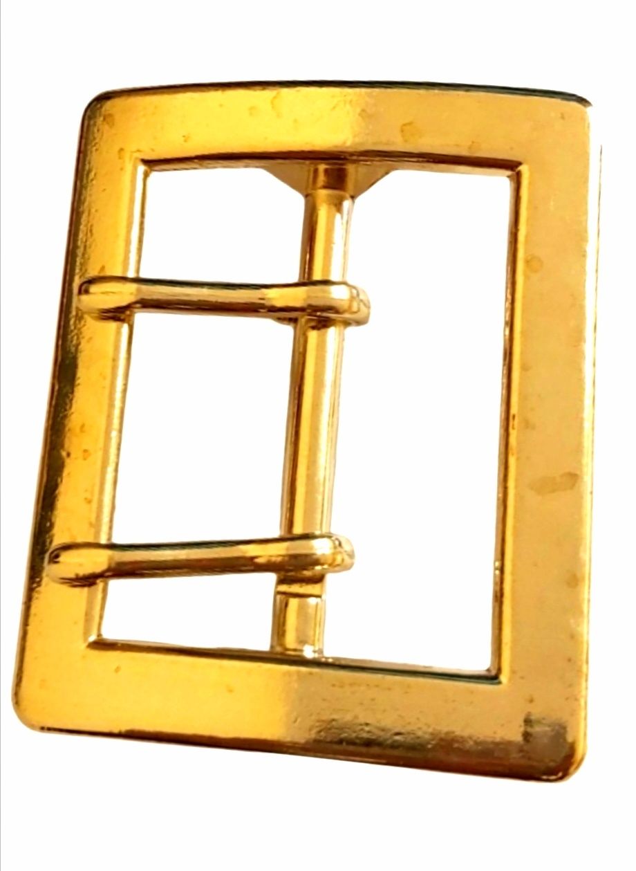 Klamra klamerka  złota wojskowa oficerska dwa bolce
