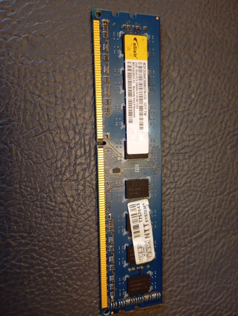 Pamięć RAM Elixir 2GB 1RX8 PC3 1333 MHZ DDR3 działa