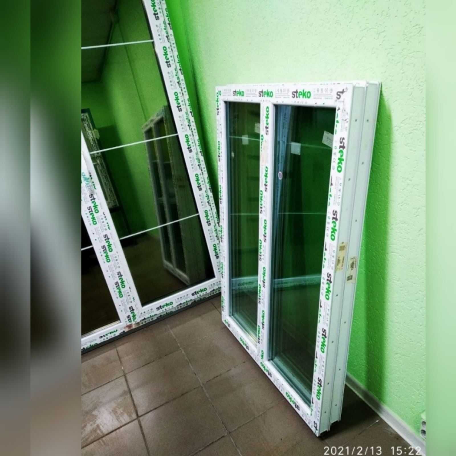 Вікно пластикове 1100х1500 (металопластикове) купити Вишгород