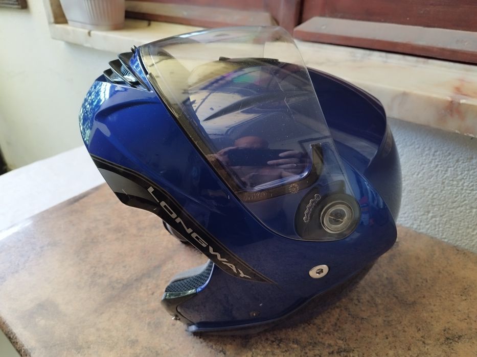Capacete AGV Azul Metalizado