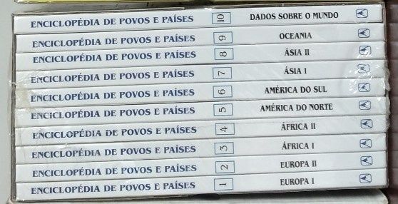 Enciclopédia Povos e Países - 10 livros novos na caixa original