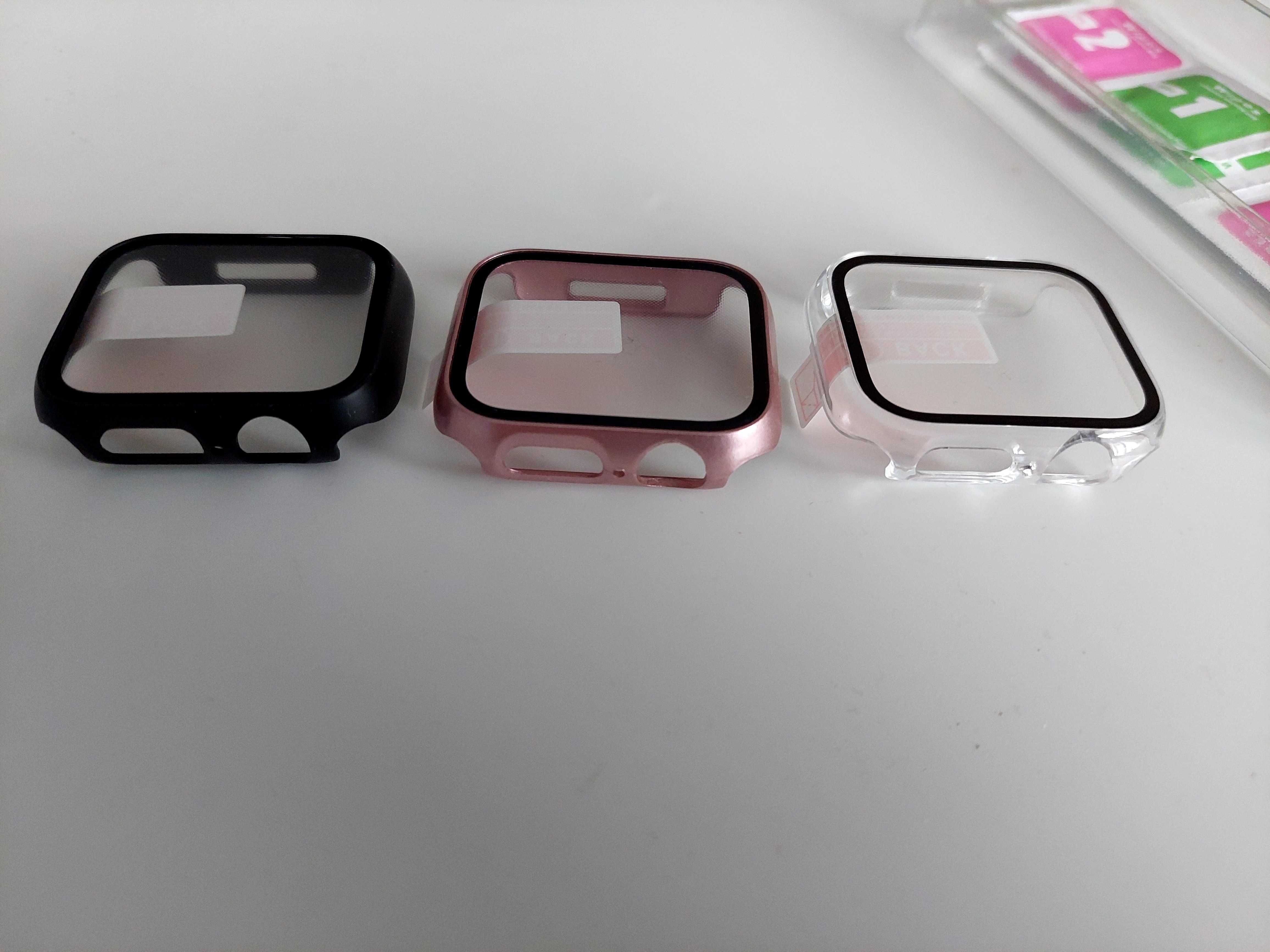 Etui +szkło-nakładka do Smart Watch Series 7. 3 sztuki