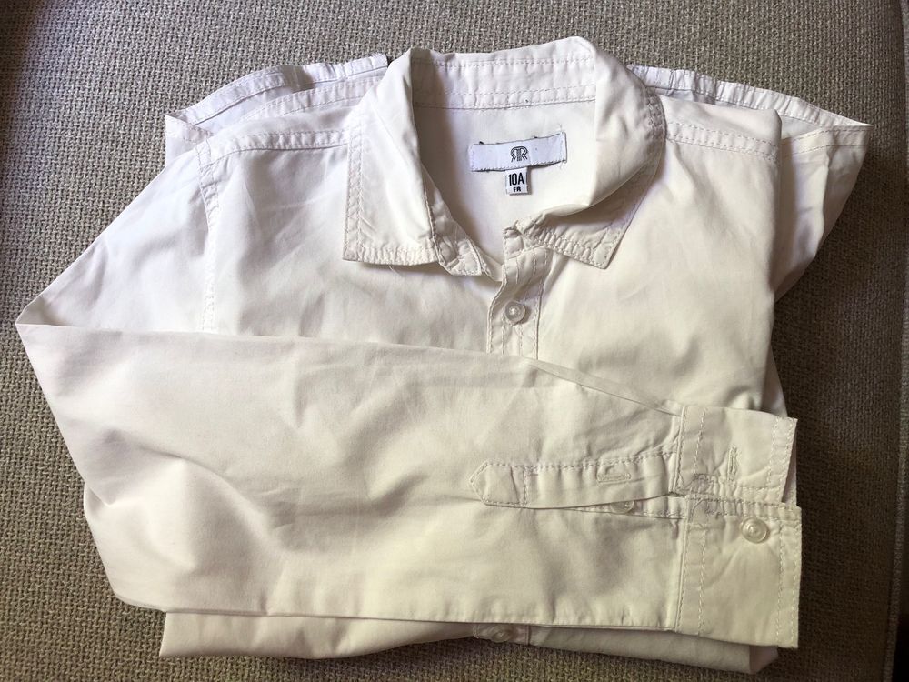 Camisa branca de rapaz - 10 anos