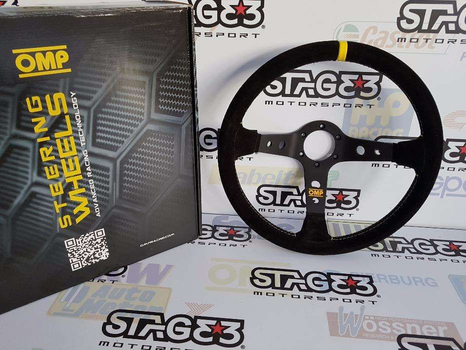 Volante Competição OMP 3 Braços Camurça - Original