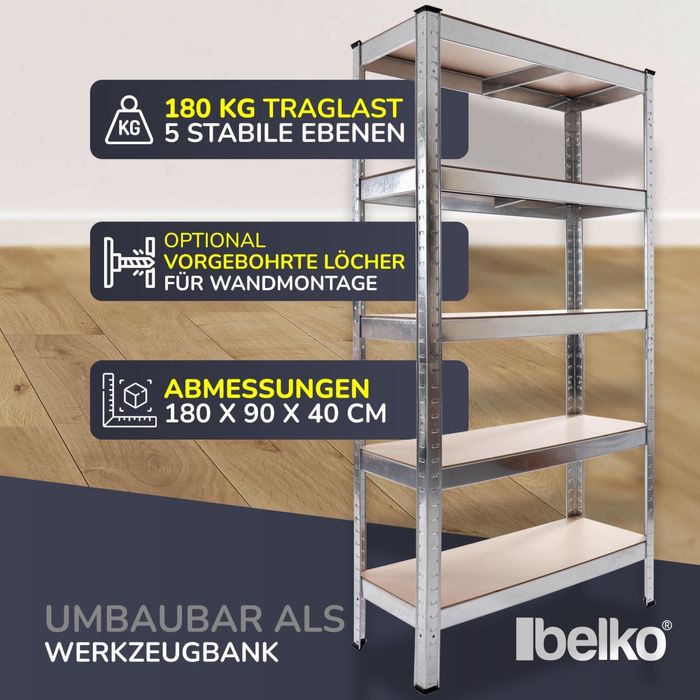 Стелаж металевий оцинкований