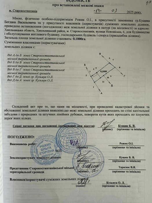 Продам земельну ділянку 10 сотих із старим цегляним будинок.