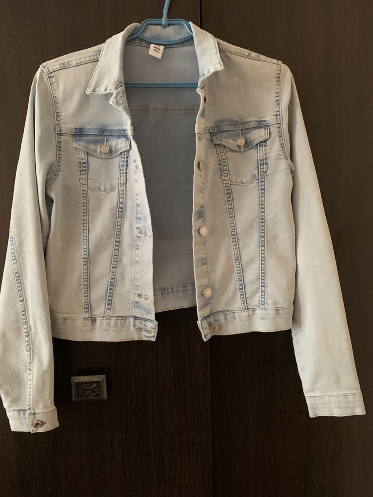 Брендовая джинсовая куртка &DENIM Швейцария оригинал Р.42-44 рост164см