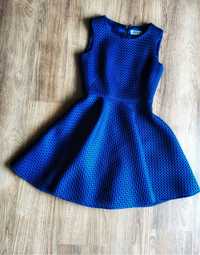 Granatowa sukienka S