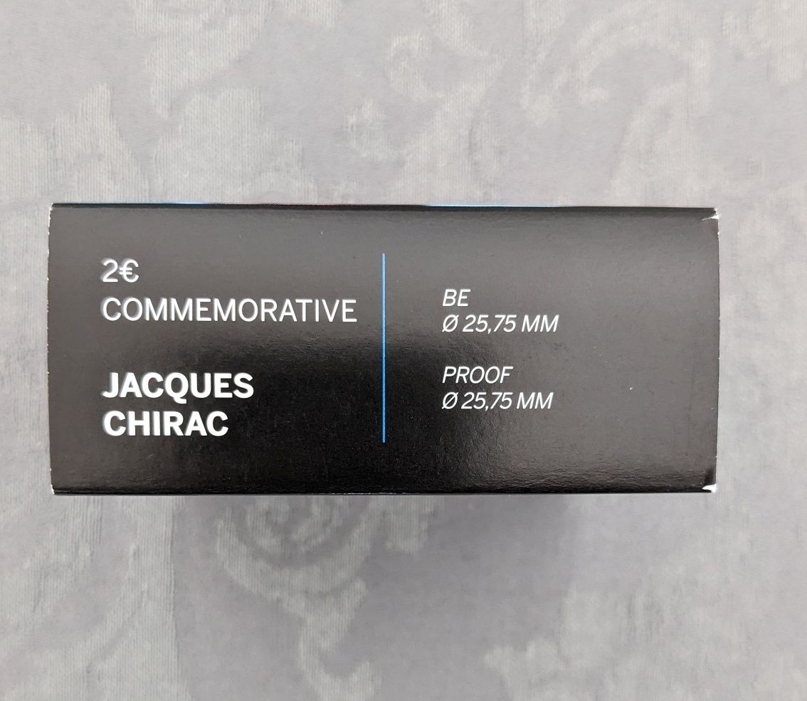 Moeda 2€ proof França 2022 Jacques Chirac