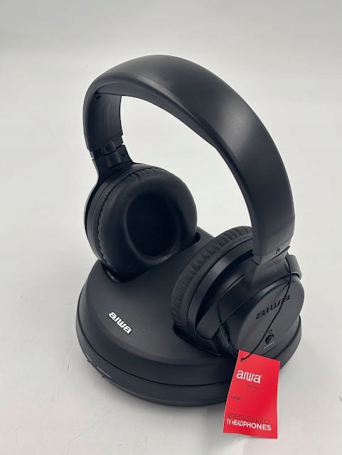 outlet słuchawki nauszne aiwa whf-880 czarny zasięg 100m