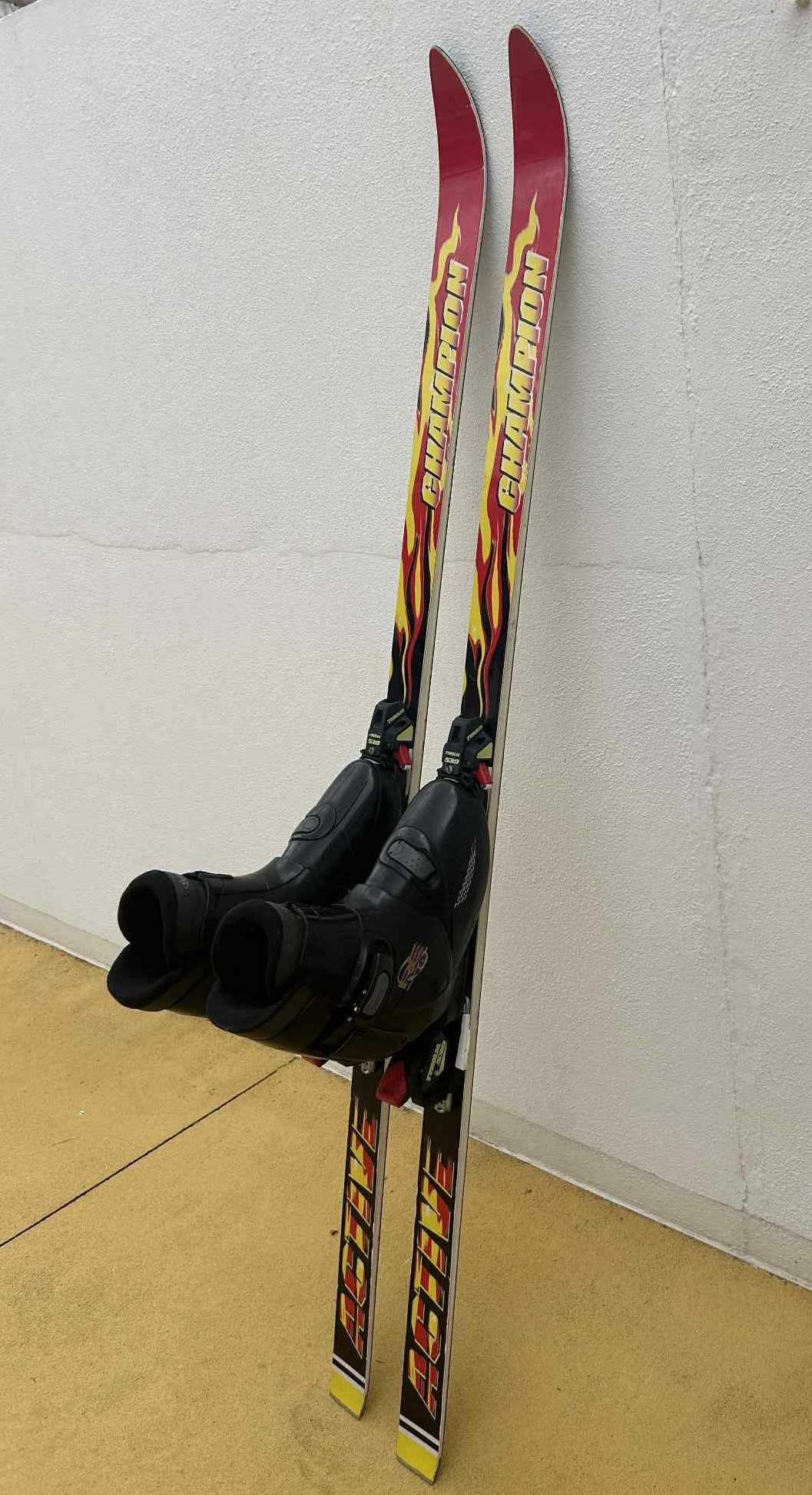 Skis com botas  para adulto