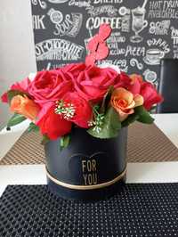 Flower Box sztuczne róże