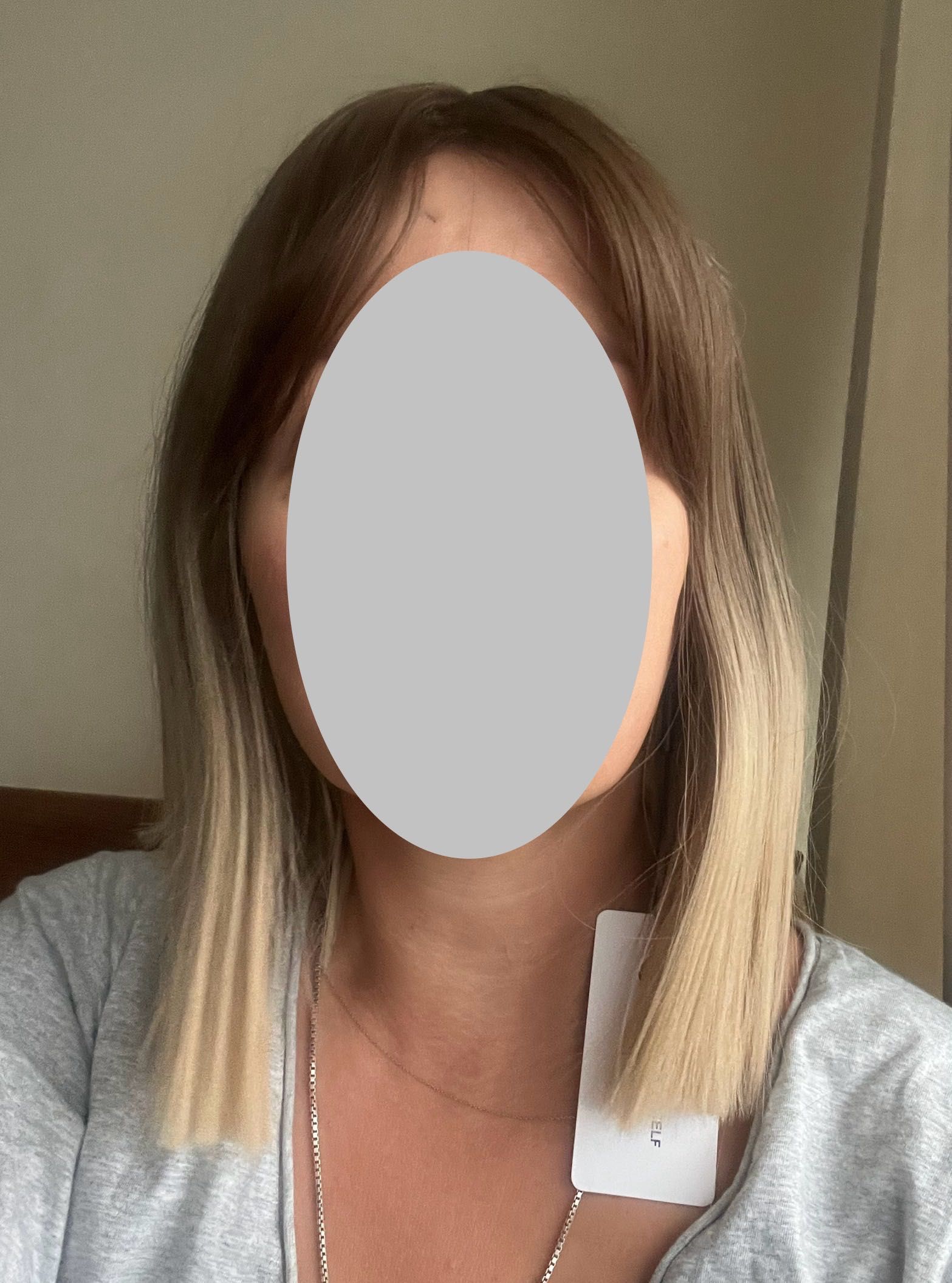 Peruka blond prosta