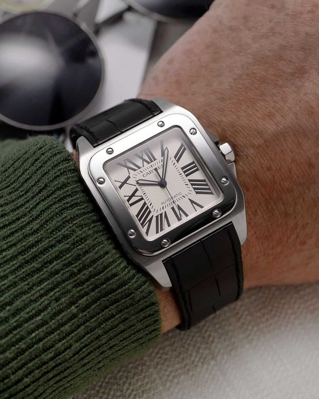 Cartier Santos 100 skóra