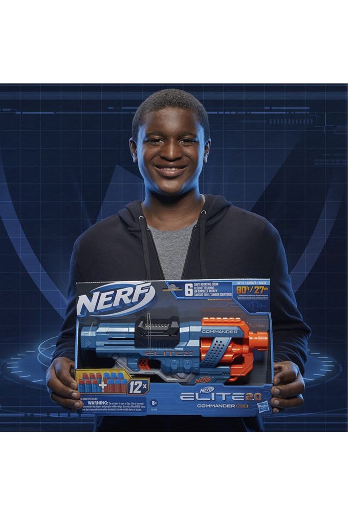 Nerf Elite 2.0 Commander RD-6 Dart Blaster, бластер