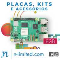 Raspberry Pi 5 (4GB/8GB) placas, kit, acess. mini pc