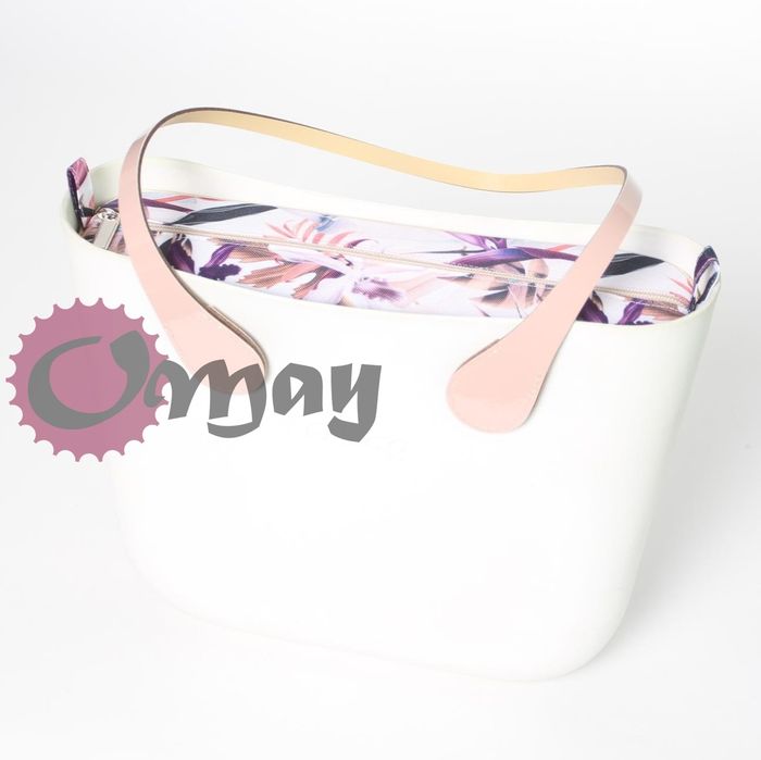 organizer OBAG MINI strelicje różowe zamek beż hummus wkład OMAY