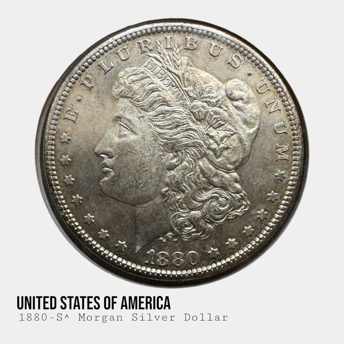 Срібні долари Morgan — різні роки, в наявності | колекційні монети США