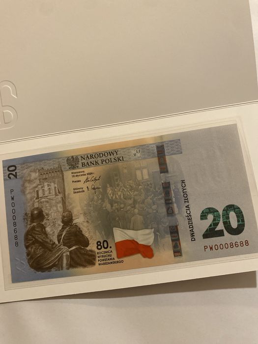 20 zł - 80. rocznica wybuchu Powstania Warszawskiego - banknot