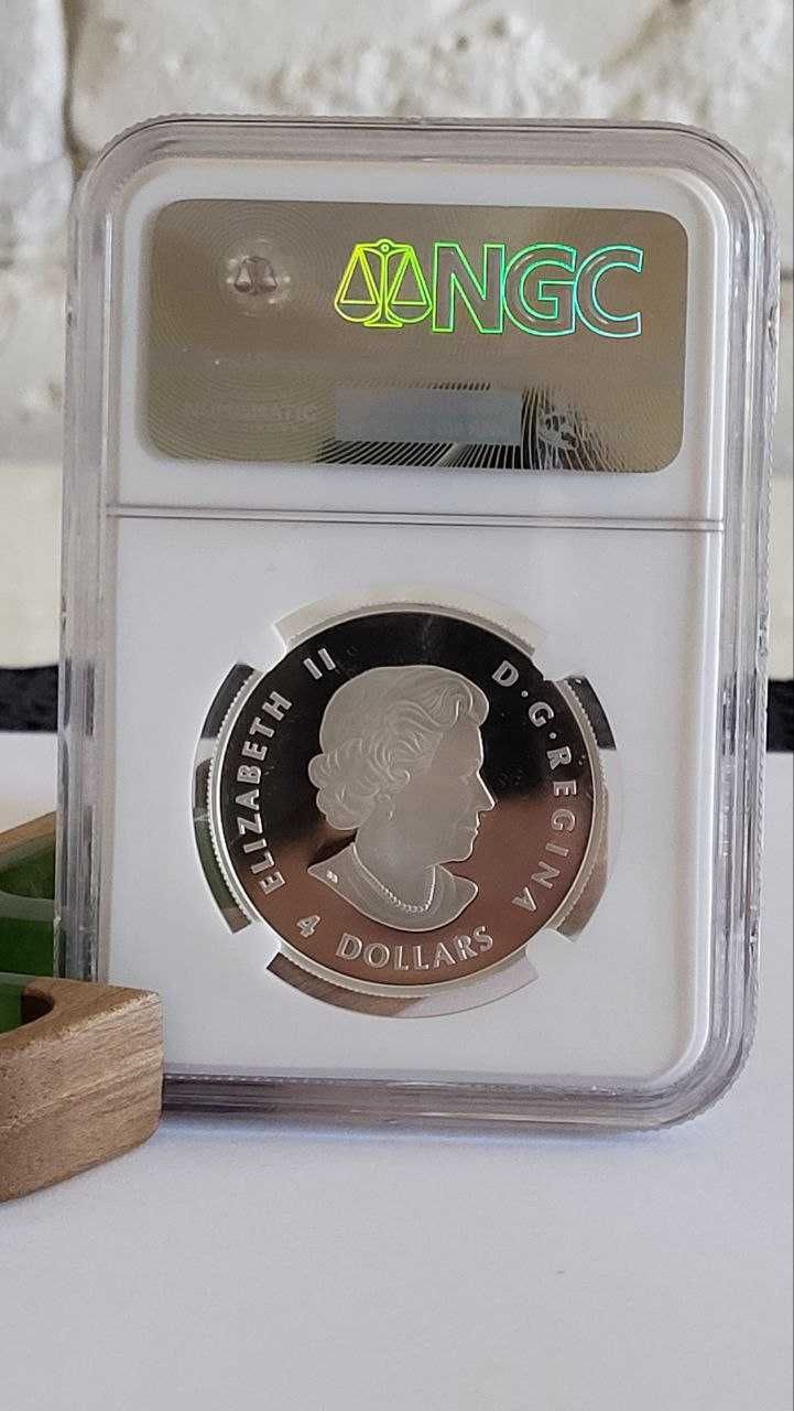 Білоголовий орлан 2015 Канада срібна монета PF70