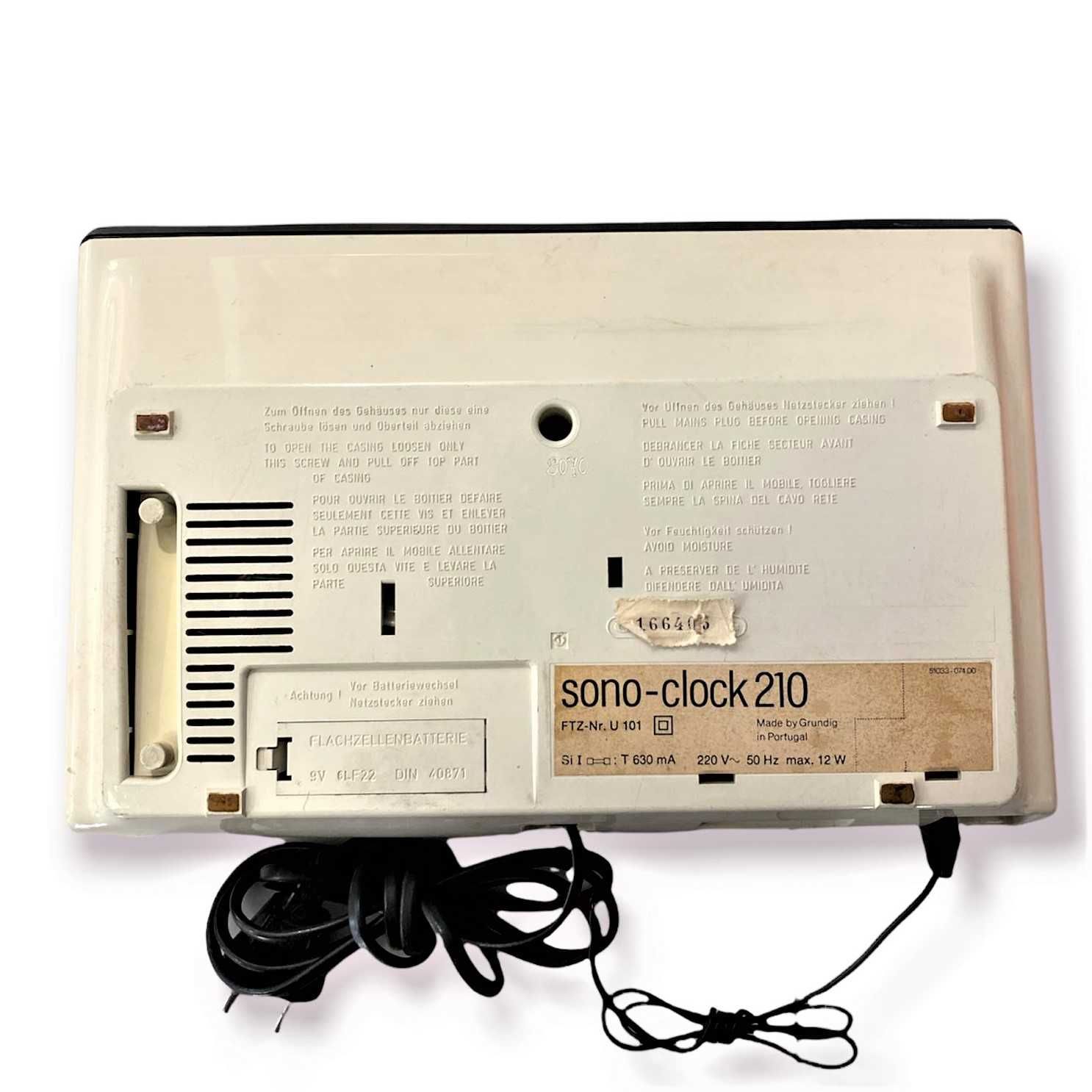 Radio Relogio Minerva Sonoclock 210