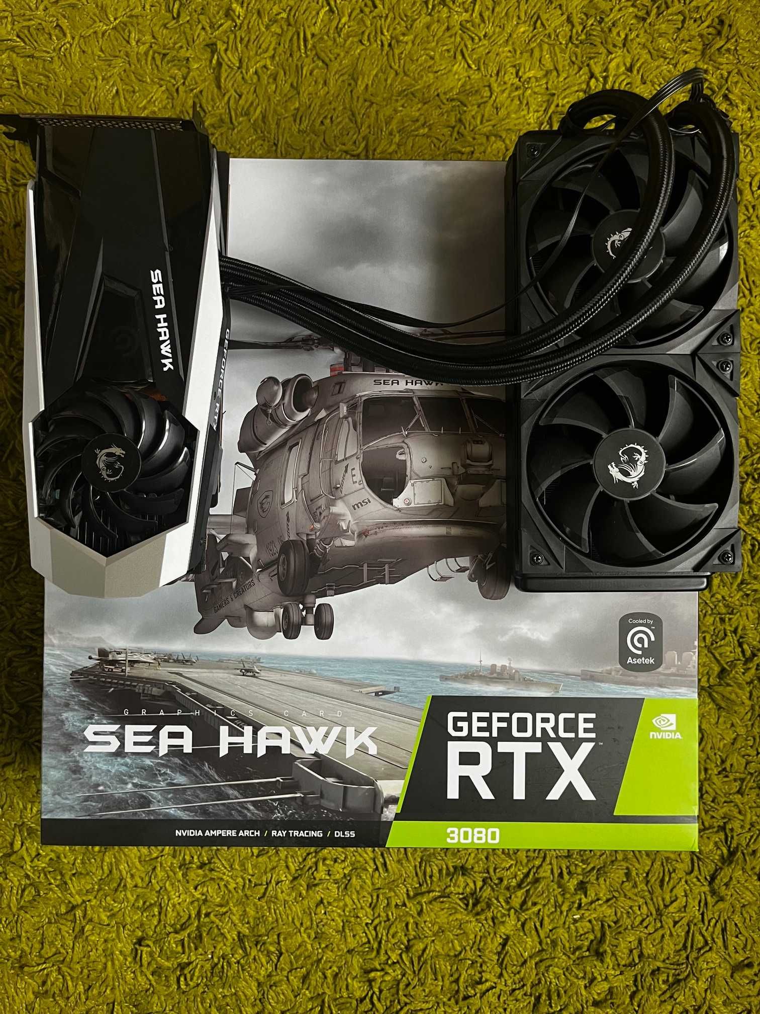Видеокарта MSI RTX 3080 10GB  SEA HAWK X 10G, нужен сервис помпы !!!